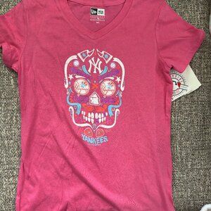 Girls New Era, Pink t-shirt size 10/12 New York Yankees